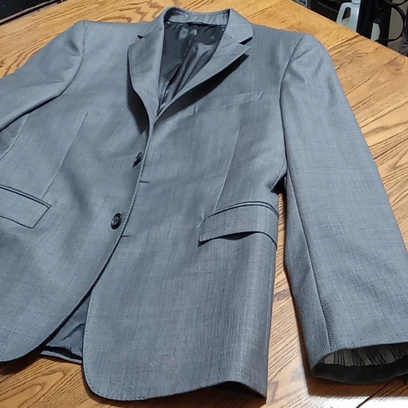 Brooks Brothers s Mens Blazer Sports Coat Gray Business Preowned 41R W35 FLAW - Picture 4 of 15